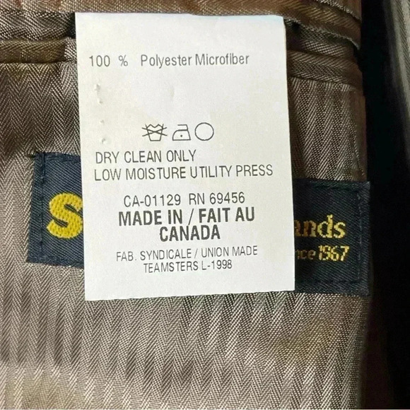 Chaps Ralph Lauren Hunter Green Faux Suede Microfiber Blazer Jacket 3 Button 46L - Picture 7 of 11